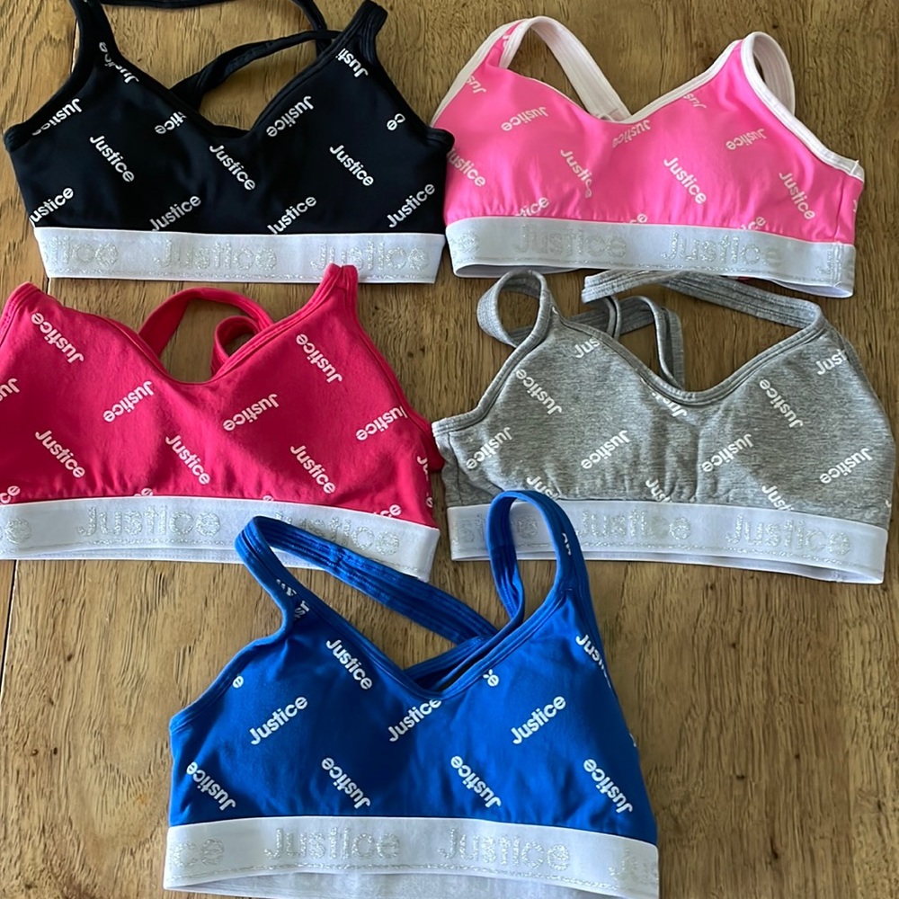 Girls Justice Sports Bras (5) Size 32